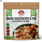 Vegan Irish Shepherd's Pie by Nomad Nutrition featuring plant-based, gluten-free dehydrated meal with mashed potatoes and vegetable filling.