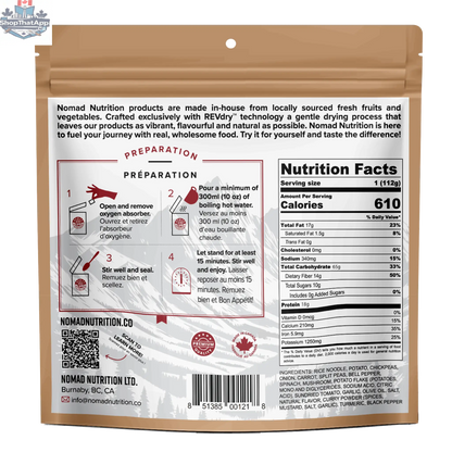 Nomad Nutrition Kathmandu Curry Powder in a jar, showcasing vibrant, dehydrated plant-based spice blend for flavorful vegan dishes.
