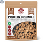 Light beef flavor protein crumble by Nomad Nutrition, showing dehydrated, gluten-free, vegan beef-flavored snack in a close-up image.