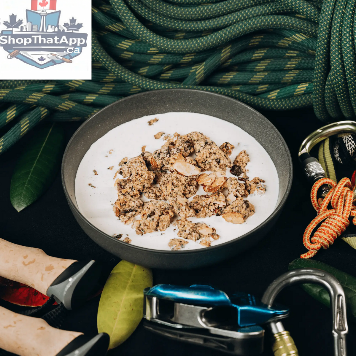 Westcoast Hempola Original cereal by Nomad Nutrition featuring hemp, grains, and adaptogenic hot chocolate in a plant-based, gluten-free food package.