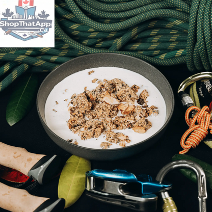 Westcoast Hempola Original cereal by Nomad Nutrition featuring hemp, grains, and adaptogenic hot chocolate in a plant-based, gluten-free food package.