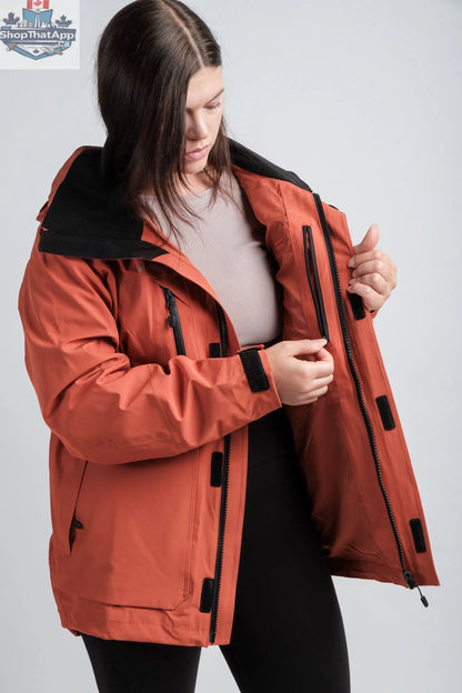 Women's Waterproof Field Jacket - DryShield Waterproof Technology - Shopthatapp.ca