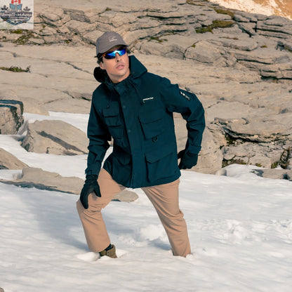 Northern Sun men's 3-in-1 waterproof winter parka with a warm insulated interior, suitable for cold Canadian weather.
