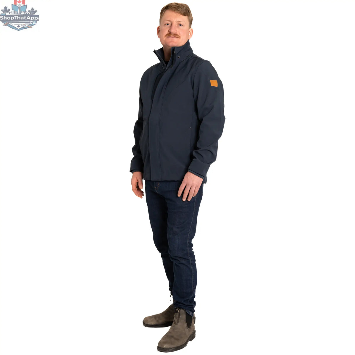 Northern Sun classic softshell jacket, showcasing its durable, comfortable fabric and versatile design ideal for outdoor activities.