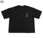 Black women's T-shirt by Northern Sun with a front paddle design, perfect for comfortable everyday wear and stylish looks.