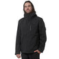 Northern Sun men's 3-in-1 waterproof winter jacket in black, featuring a durable outer shell and removable inner layer.
