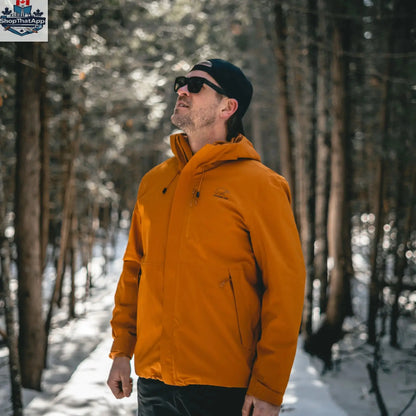 Northern Sun men's 3-in-1 waterproof winter jacket showing a durable, insulated jacket with removable inner layer and waterproof exterior.
