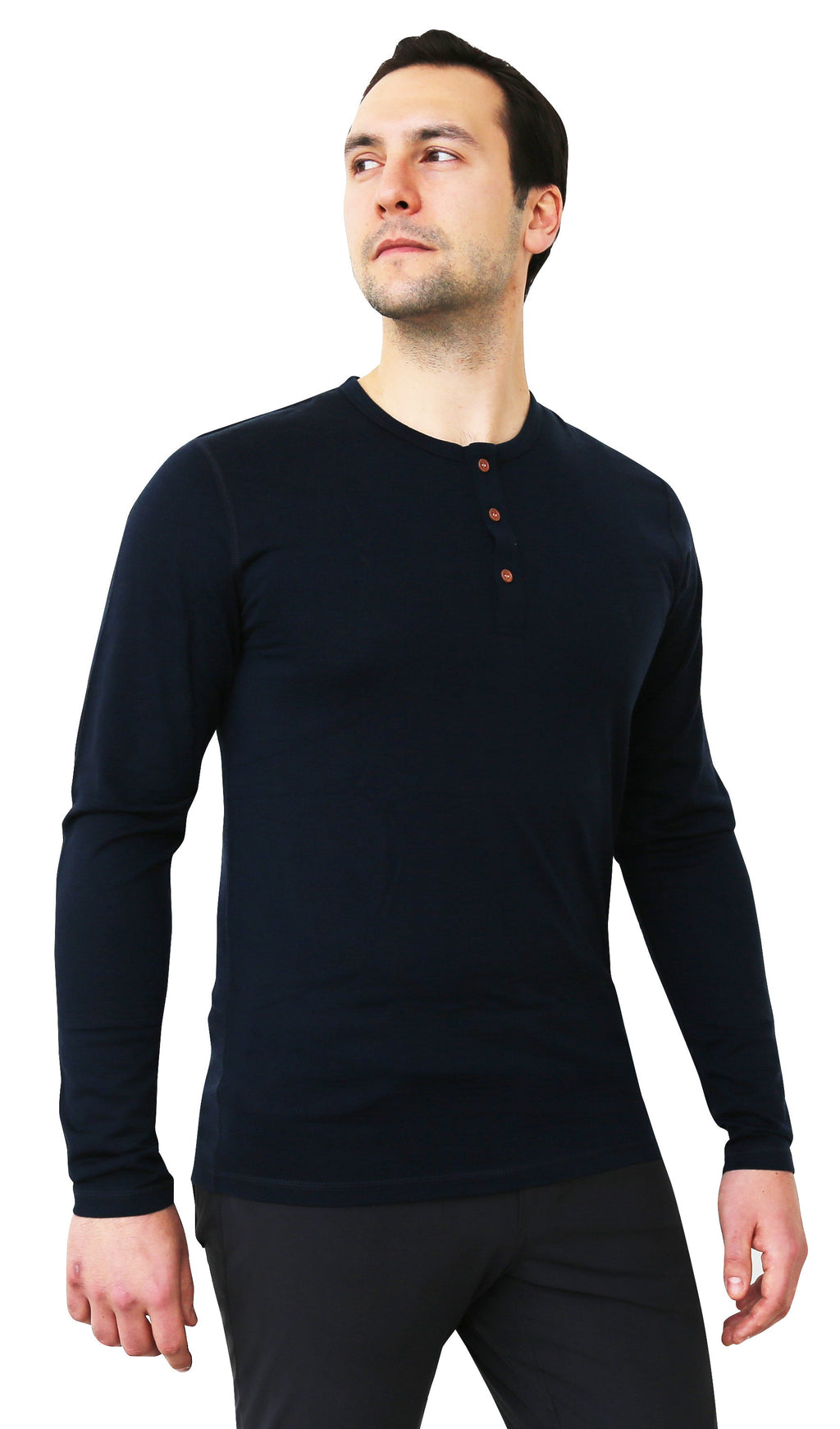 NorthWool Men's Merino Blend Henley — Heavyweight