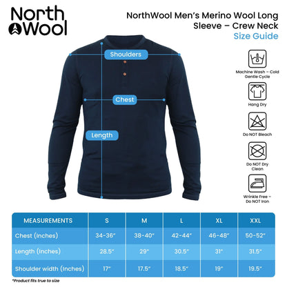NorthWool Men's Merino Blend Henley — Heavyweight - Shopthatapp.ca