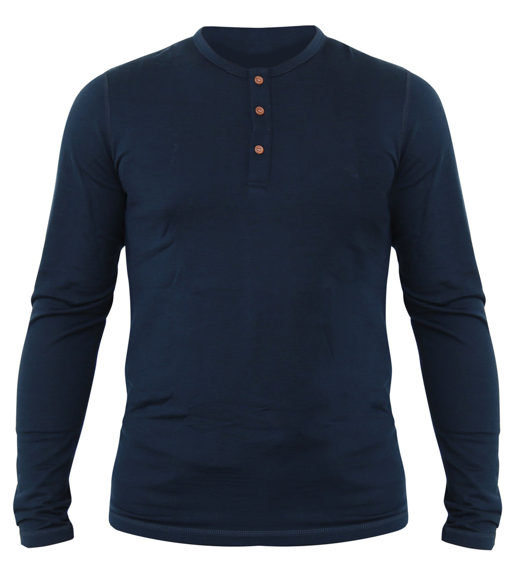 NorthWool Men's Merino Blend Henley — Heavyweight
