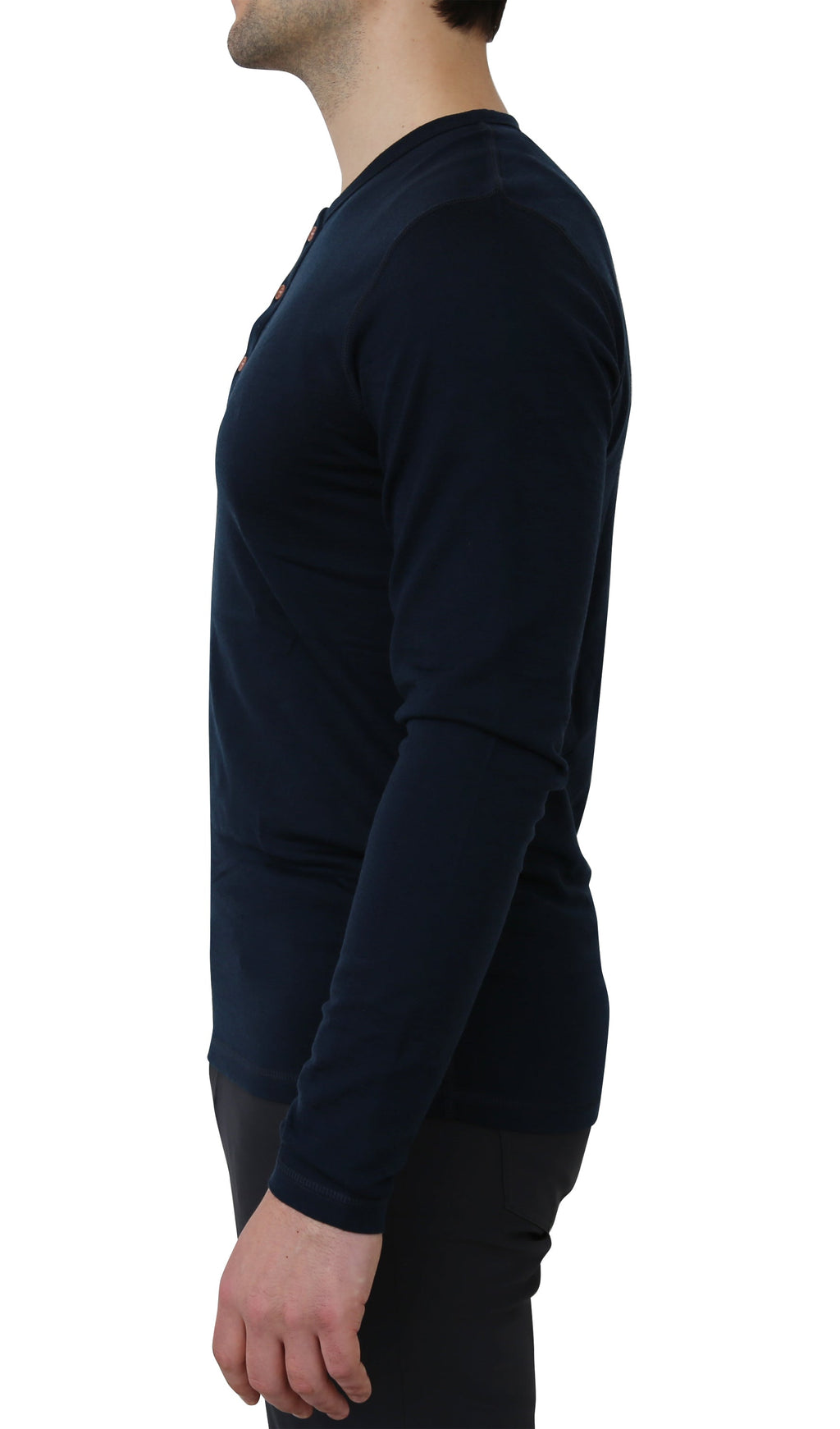 NorthWool Men's Merino Blend Henley — Heavyweight