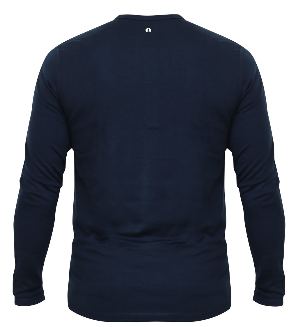 NorthWool Men's Merino Blend Henley — Heavyweight