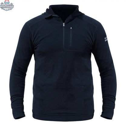 NorthWool Men's Merino Blend 1/4 Zip Hoodie — Heavyweight - Shopthatapp.ca