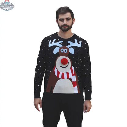 Nosy Reindeer Christmas Sweater - Shopthatapp.ca