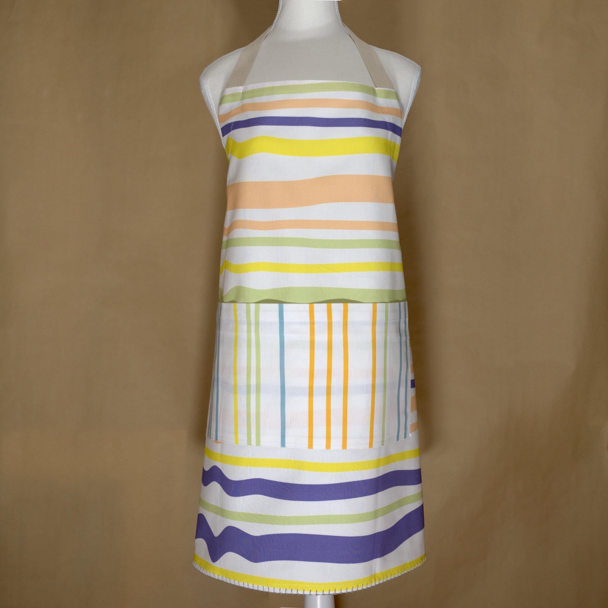Not Straight: Wavy Striped Apron (2 Colors) - Shopthatapp.ca