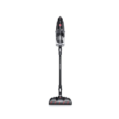 Hoover OnePower Emerge cordless vacuum cleaner with two batteries, shown with detachable wand and cleaning head.