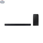 Samsung 2.1 channel soundbar with wireless subwoofer and extreme bass speaker, model HW-C445, for immersive audio.