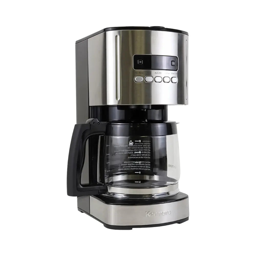 Kenmore 12-cup programmable coffee maker by oboxliquidation with glass carafe and digital control panel for fresh brewing