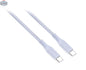 Oboxliquidation USB-C to USB-C 1.5m braided charging cable for smartphones, durable and flexible design.