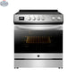 Kenmore stainless steel 30-inch induction cooktop with 4 elements, convection, and Air Fry function in a modern kitchen setting.