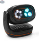 Recertified JBL PartyLight Beam Bluetooth party light projector showing colorful lighting effects for festive gatherings.