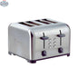 Kenmore 4-slice stainless steel toaster with 9 browning settings, shown with slots and control dials.