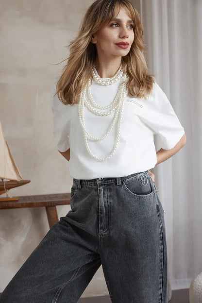 Wide Leg Jeans - Shopthatapp.ca