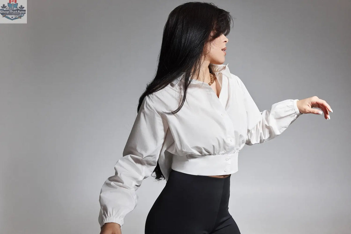 Waist Detail Shirt - Shopthatapp.ca