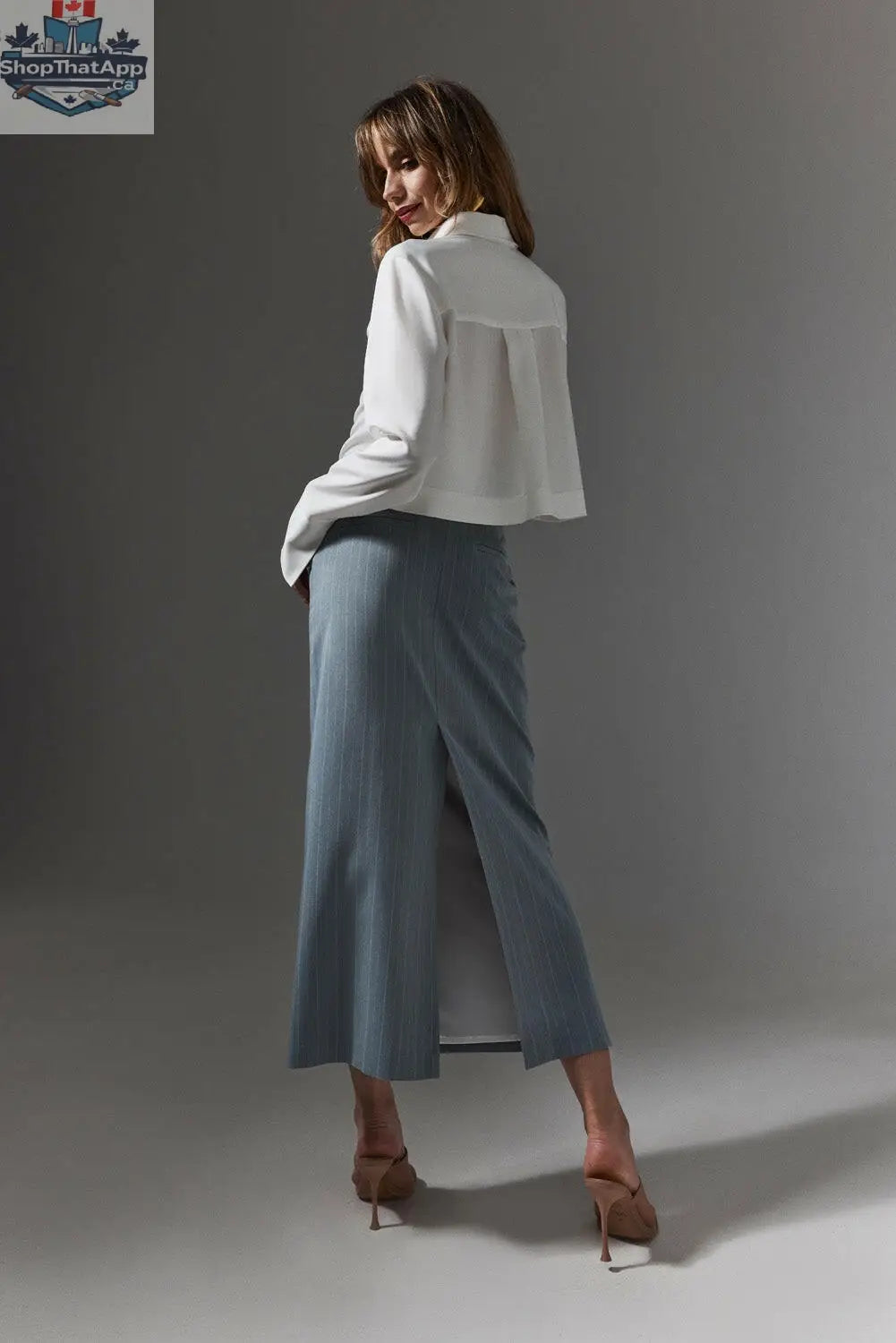 Satin long sleeve shirt - Shopthatapp.ca