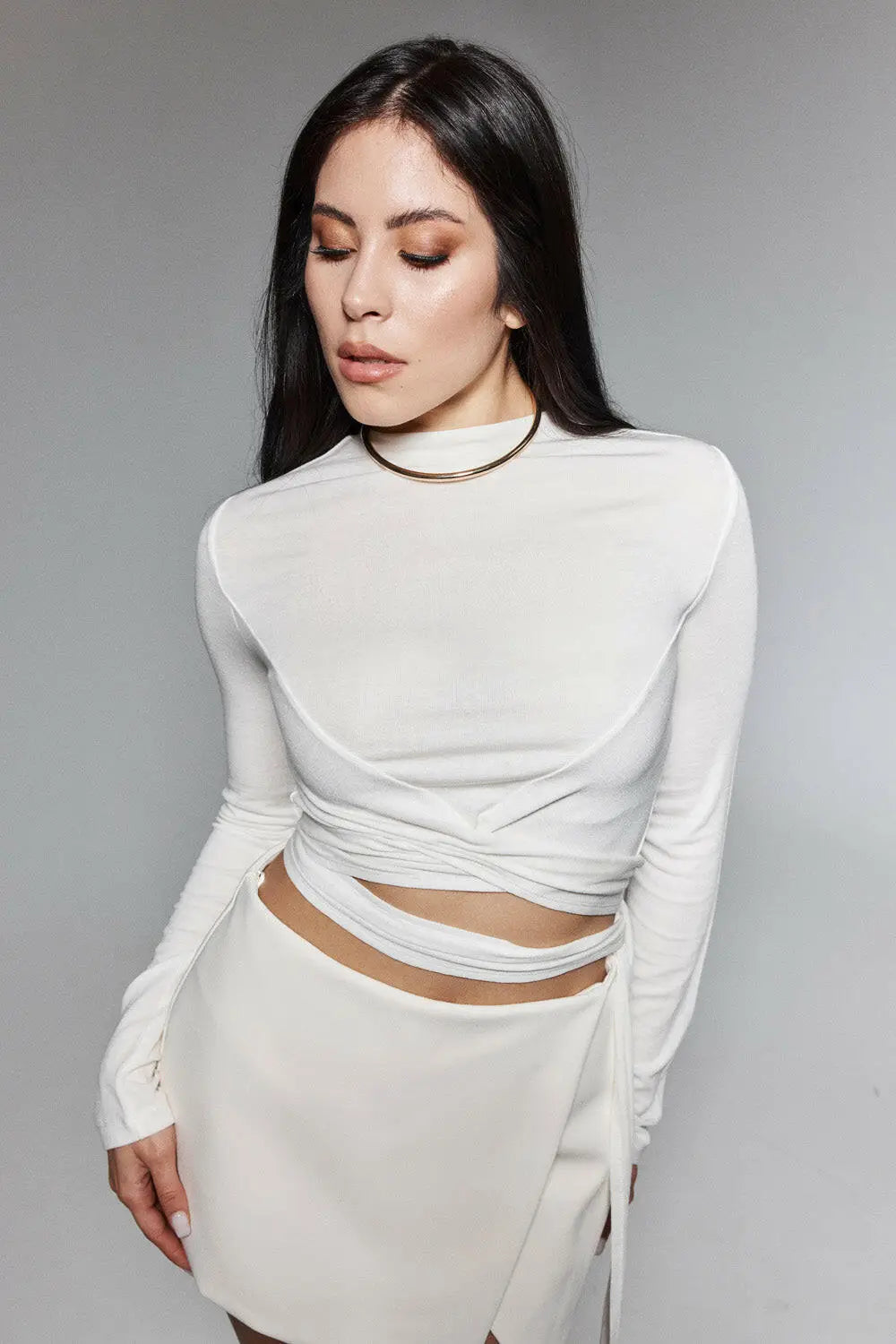 Long Sleeve Wrap Top - Shopthatapp.ca