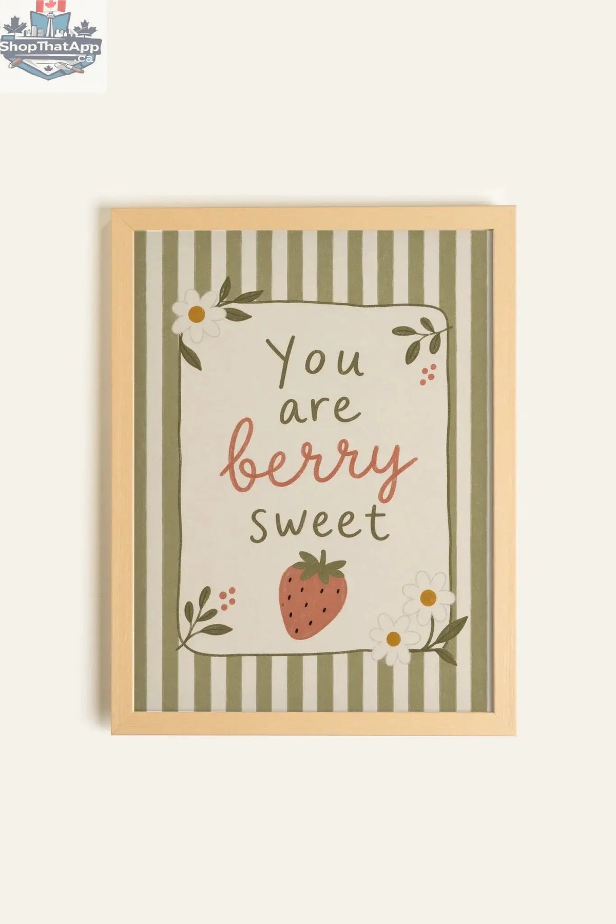 Berry Sweet Wall Art - Oeuvre sur toile rigide, encadré Naturel Clair (collective) - Shopthatapp.ca