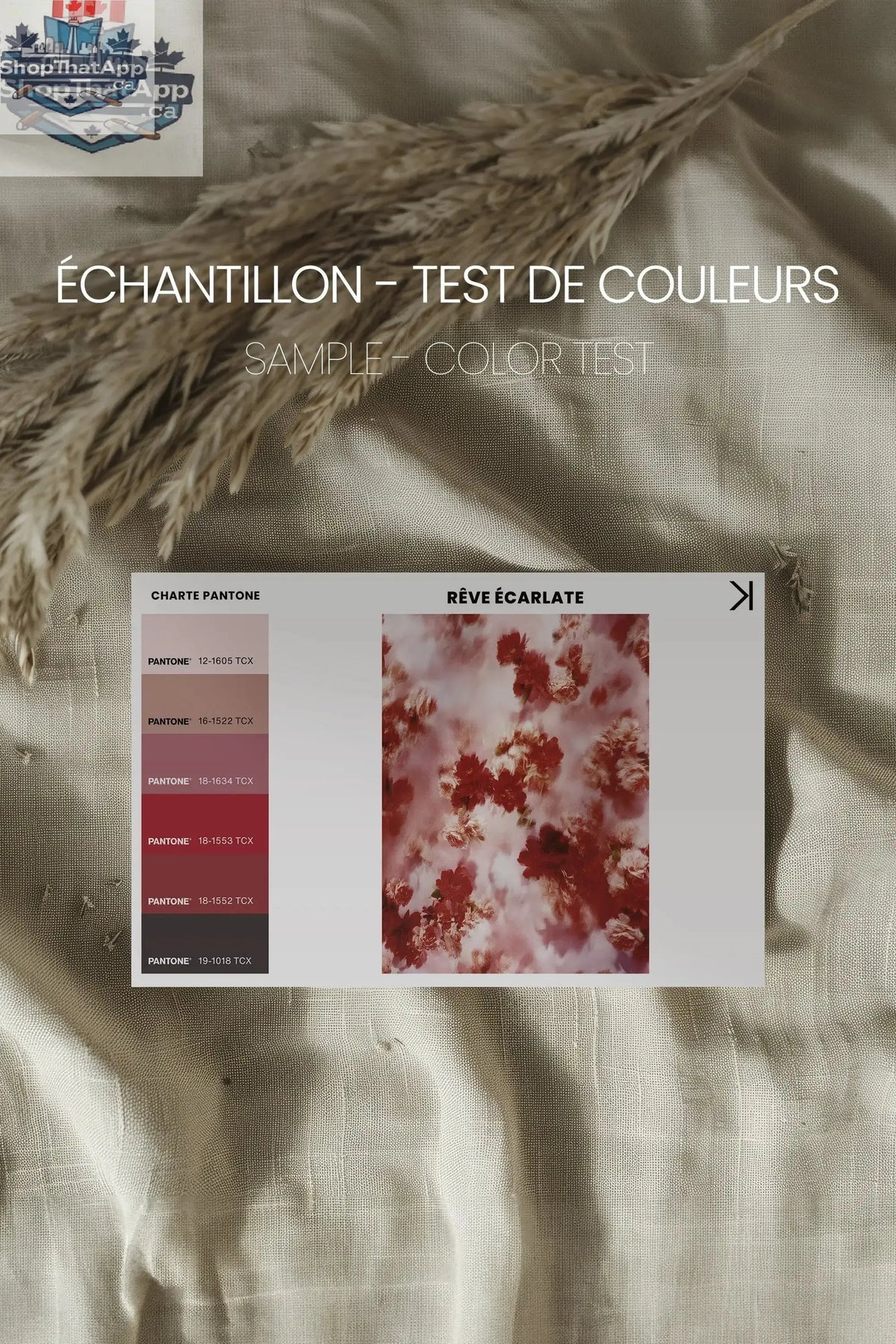 WILD GROVE RÊVE ÉCARLATE Toile Étirée Artisanale en Vente - Shopthatapp.ca