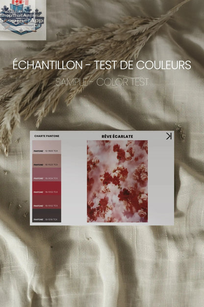 WILD GROVE RÊVE ÉCARLATE Toile Étirée Artisanale en Vente - Shopthatapp.ca