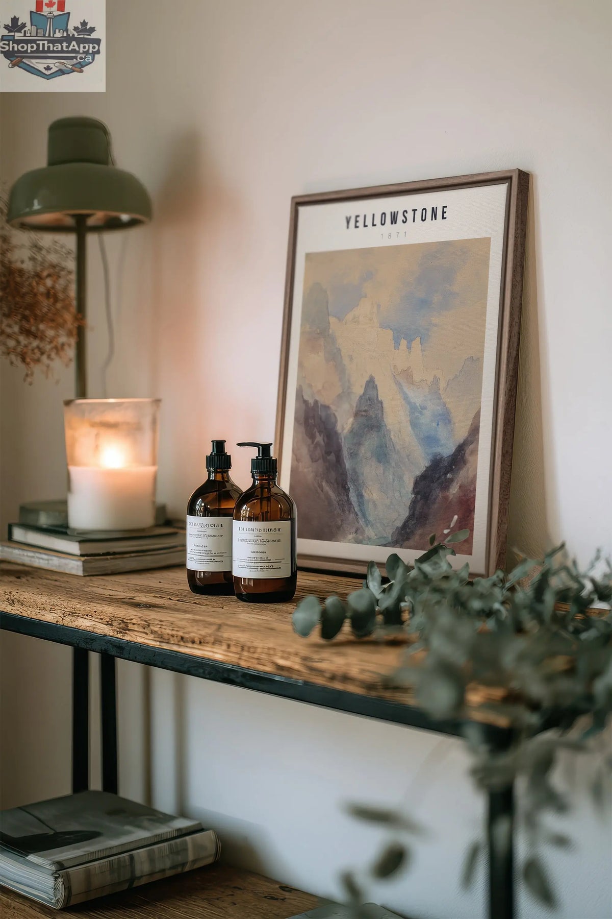 Yellowstone Canvas Artwork - Oeuvre sur Toile Étirée - Shopthatapp.ca