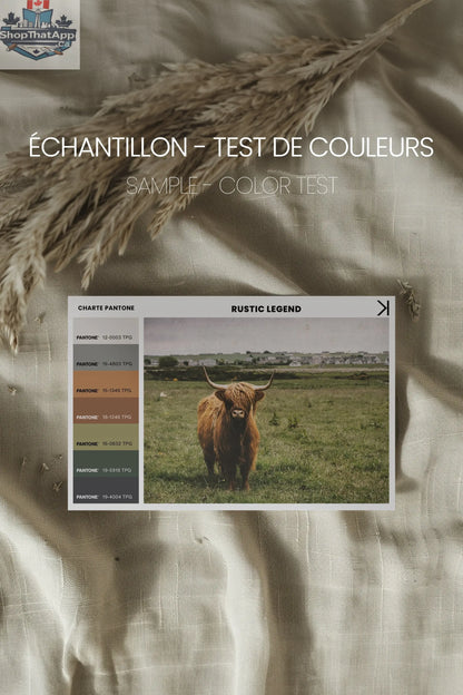 RUSTIC LEGEND - Oeuvre sur toile rustique étirée - Shopthatapp.ca