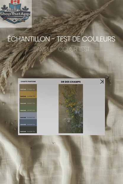 OR DES CHAMPS Art sur Toile Étirée - Élégante Décoration pour Votre Espace - Shopthatapp.ca