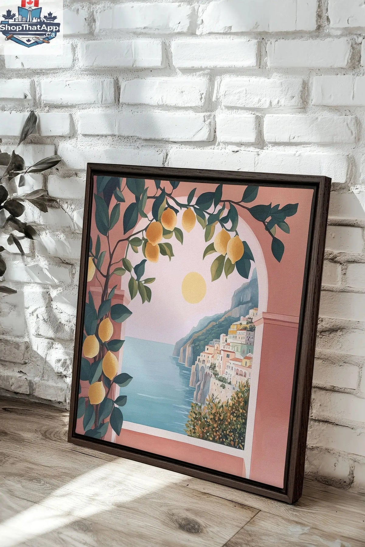 LIMONADE ROSE peinture sur toile - Oeuvre sur toile étirée - Shopthatapp.ca