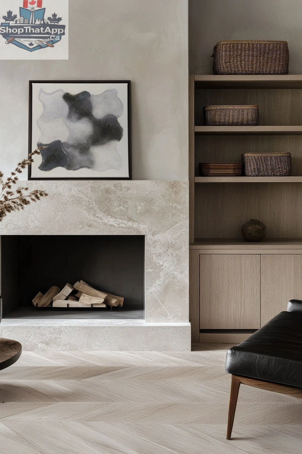 NUANCES FONDUES - Oeuvre sur toile étirée avec fondues sur toile - Shopthatapp.ca
