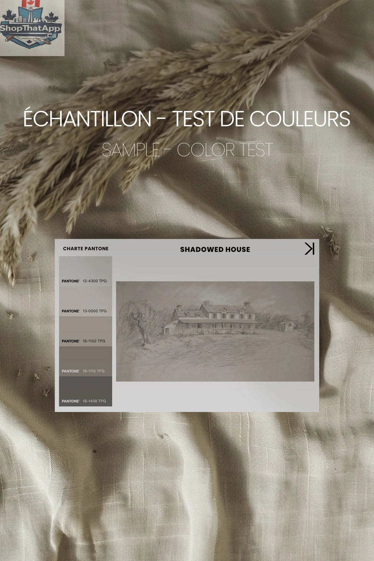 SHADOWED HOUSE Art Print | Oeuvre sur toile étirée - Shopthatapp.ca