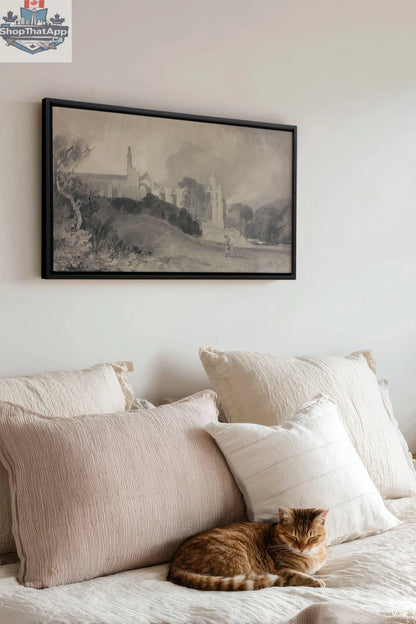 VESTIGES VOILÉS toile étirée - Oeuvre d'art unique pour une décoration intérieure élégante - Shopthatapp.ca