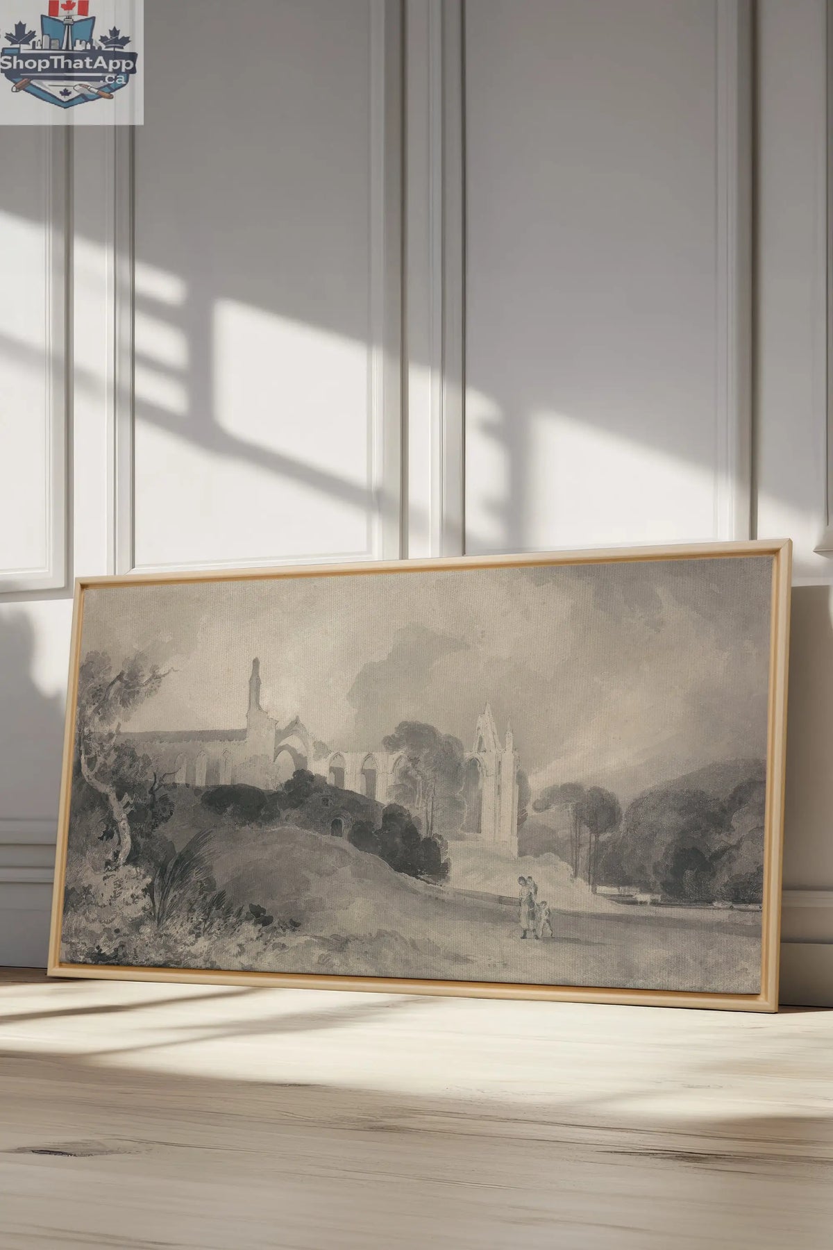 VESTIGES VOILÉS toile étirée - Oeuvre d'art unique pour une décoration intérieure élégante - Shopthatapp.ca