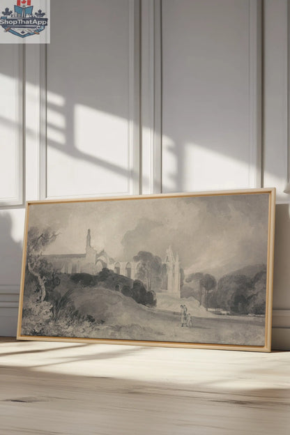 VESTIGES VOILÉS toile étirée - Oeuvre d'art unique pour une décoration intérieure élégante - Shopthatapp.ca