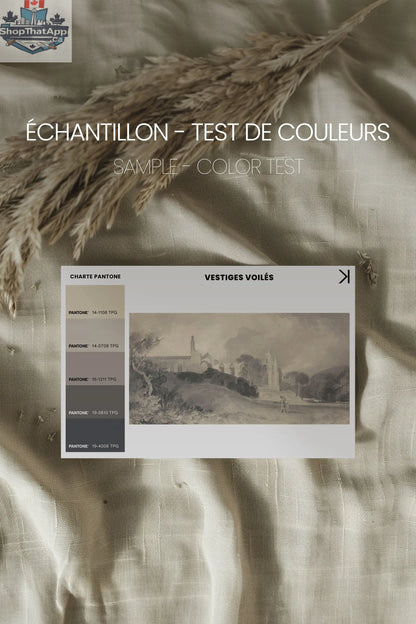VESTIGES VOILÉS toile étirée - Oeuvre d'art unique pour une décoration intérieure élégante - Shopthatapp.ca