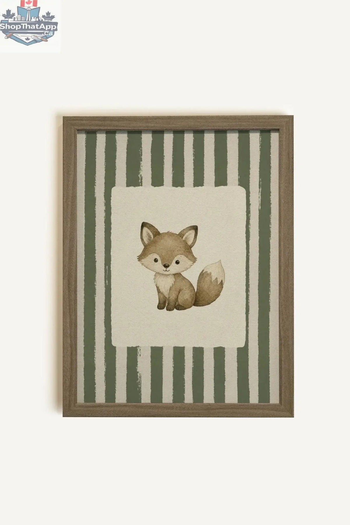 COMPAGNON DES BOIS - Oeuvre sur toile encadrée en rigide avec cadre brun chêne (collective) - Shopthatapp.ca