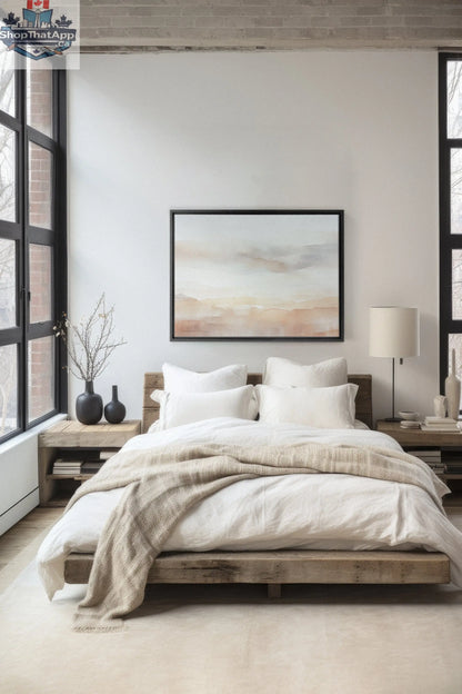 SUNSET STROKES Canvas Art - Oeuvre sur toile étiré - Shopthatapp.ca
