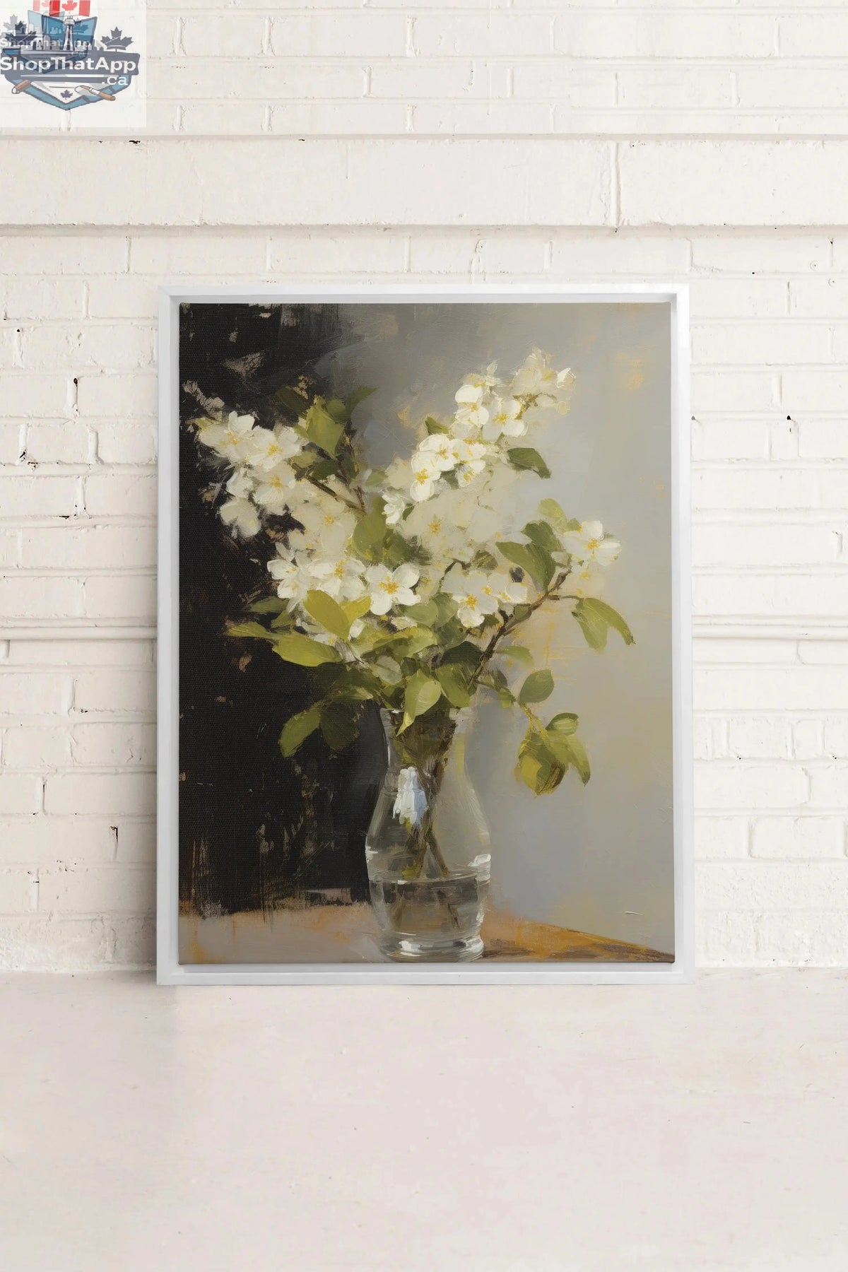 ANTIQUE VASE Artwork - Oeuvre sur toile étiré - Shopthatapp.ca
