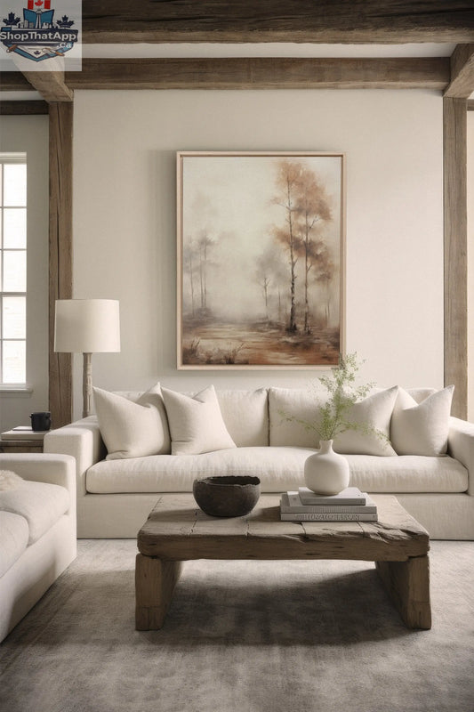 ENIGMATIC FOREST - Enigmatischer Wald Kunstwerk auf Leinwand - Shopthatapp.ca