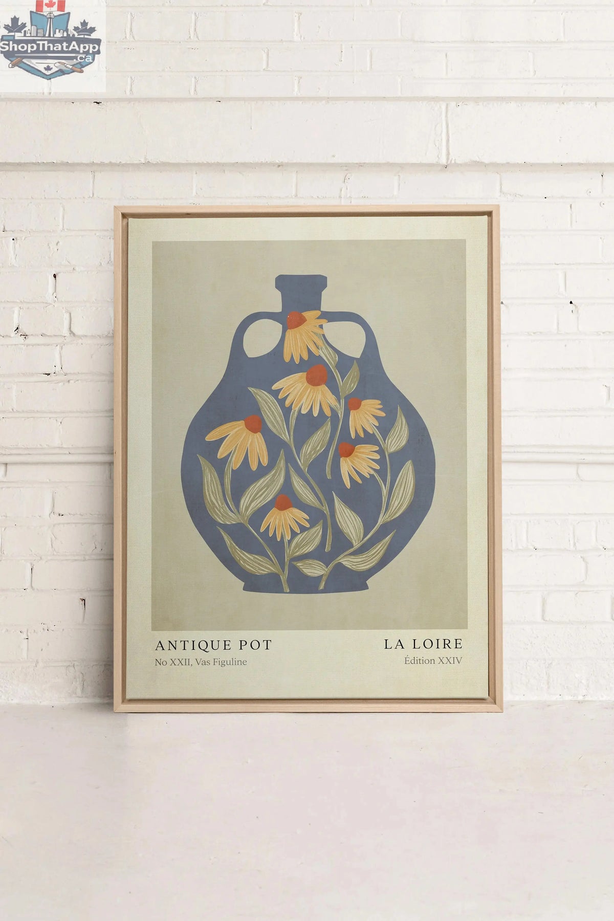 LA LOIRE - Oeuvre sur toile élégante pour une décoration intérieure raffinée - Shopthatapp.ca