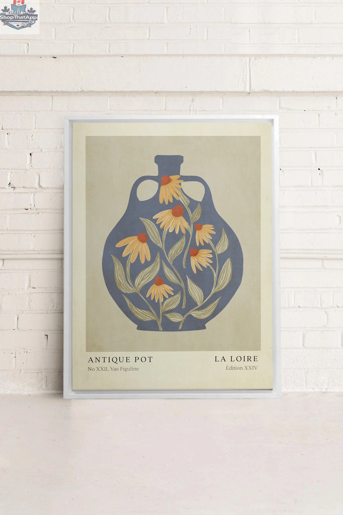 LA LOIRE - Oeuvre sur toile élégante pour une décoration intérieure raffinée - Shopthatapp.ca