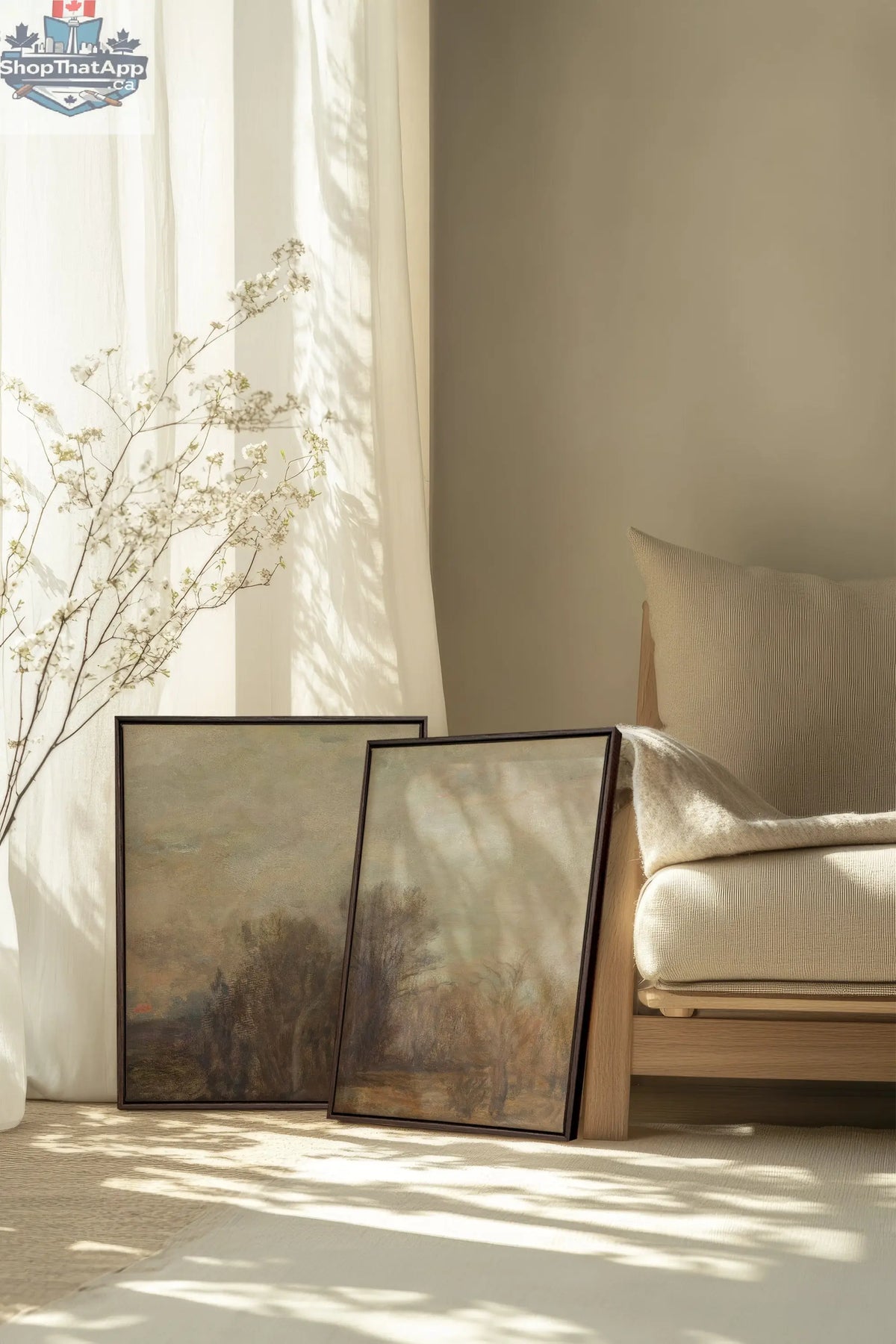 SILENT SEASON DUO: Saison Silencieuse Duo Tableaux sur Toile Étirée - Shopthatapp.ca